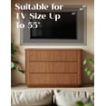 thumbnail image 6 of Putuo Decor Fluted 6 Drawer Dresser, 47.2" Wide Modern Chest for Bedroom, Closet, Walnut, 6 of 9