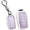 A Purple, variant on Key Fob Cover Compatible with Toyota Fortuner RAV4 Prime Tacoma Camry XSE Corolla Cross Land Cruiser CHR Hilux Tundra Highlander Grand Highlander Crown 2016-2026 4 Button Keychain,A Pink