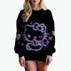 thumbnail image 1 of Sudadera con estampado de Hello Kitty para mujer, sudadera con capucha para mujer de High Street, ropa con estampado Y2K, suéter informal de cuello redondo, 1 of 1