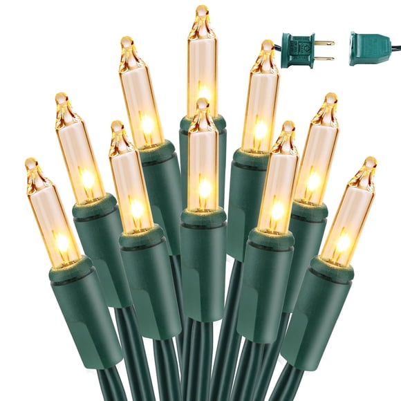 Luces navideñas BrizLabs Clear 300, blanco cálido, 21 m, para exteriores