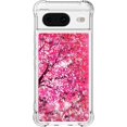 thumbnail image 2 of Compatible with Google Pixel 8 Liquid Case Glitter Cute for Girls Women Stylish TPU Silicone Quicksand Sparkle Shockproof Protective Bling Bumper Case for Google Pixel 8 Cherry Blossoms YB, 2 of 14