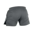 thumbnail image 5 of Huresd Men's Athletic Shorts Gym Workout Short Shorts Casual Shorts Running Bodybuilding 5 Inch Inseam Shorts Gray 2XL, 5 of 6