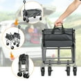 thumbnail image 3 of Zimtown Carro Plegable Carro Utilitario Plegable con Ruedas Todoterreno, Marco Gris, 3 of 10