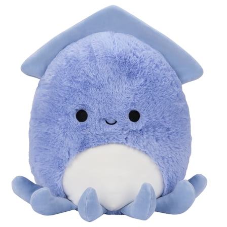 Squishmallows 12 inch FuzzAMallows Stacy the Purple Squid with White Belly - Child's Ultra Soft Stuffed Plush Toy