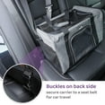 thumbnail image 5 of TSA Approved Pet Carrier for Small Cats Dogs, 5 Mesh Windows, 3 Entrances, Locking Zippers, Padded Strap, 5 of 7