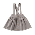 thumbnail image 1 of Qiylii Baby Girl Solid Color Suspenders Short Skirt Party Festive Clothes, 1 of 8