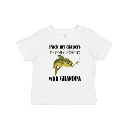 

Inktastic Going Fishing with Grandpa Boys or Girls Baby T-Shirt