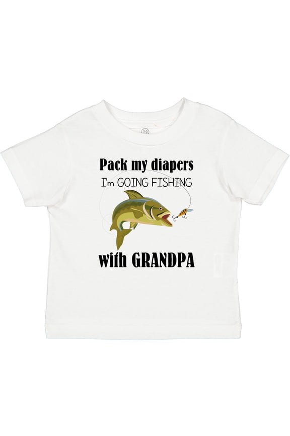 Going Fishing with Grandpa Boys or Girls Baby T-Shirt