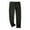 #477-Black, variant on Handshe Men's Water-Resistant Cargo Pants, Solid Color with Elastic Waistband and Utility Pockets, Durable Outdoor Workwear for Hiking and Daily Activities