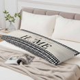thumbnail image 4 of Farmhouse Home Body Pillow Cover, Pillowcase Protectors with Zipper, Breathable Decorative Throw Pillow Case Cover, Black Plaid Vintage Wood Grain Butterfly Pillow Shams for Couch Sofa 20x54Inch, 4 of 8
