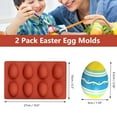 thumbnail image 5 of Bakeware 8-Cavity Easter Egg Silicone Mould for DIY Cake Decoration Chocolate Candy Bread Food Grade Baking Supplies, 5 of 8