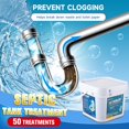 thumbnail image 4 of PAULINN RV Toilet Treatment Drop Ins, 50 Packs Holding Tank Deodorizer for RV Black & Grey Water Tank Camper Marine Boat Camping Portable Porta Potty Chemicals Break Down Waste, Septic Tank Safe, Blue, 4 of 8