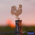 thumbnail image 2 of Handmadetneonsign Rooster Metal Rusty Tree Stake, Chicken Garden Tree Stake, Farm Metal Tree Stake Decor 046020, 2 of 5
