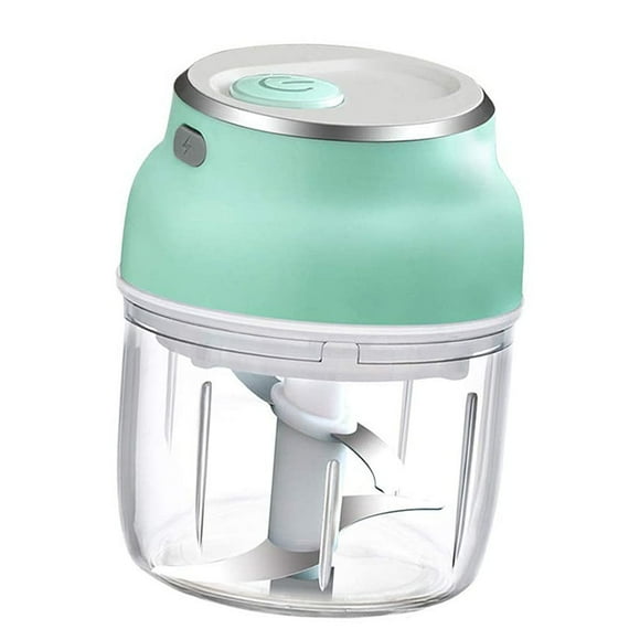 Yuarrent Molinillo de ajo, picador de alimentos eléctrico USB, picadora de verduras de cocina inalámbrica recargable Herramientas y accesorios para hornear 230ML Yuarrent HA003939-02B