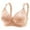 Beige, variant on 2 Pack Bras for Women Seamless Lift Up Plus Size Full Cup Push Up With No Underwire Retraction Sag Cover Bras