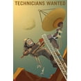 thumbnail image 3 of Gango Home Decor Vertical Teach on Mars & Technicians Wanted by NASA (Printed on Paper); Two 12x18in Unframed Paper Posters, 3 of 5