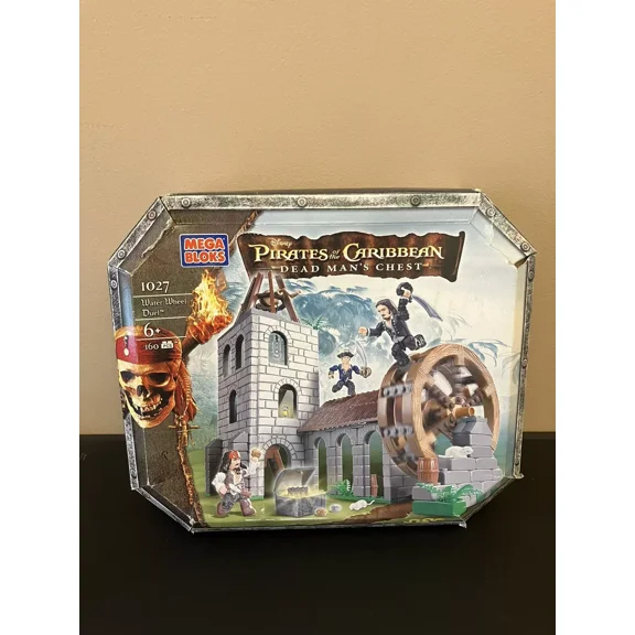 Mega Bloks Pirates of the Caribbean Water Wheel Duel (1027) New ( Damaged Box)