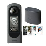 Ricoh Theta X 360-Degree Camera with Lens Cap for Theta X and Photo Software