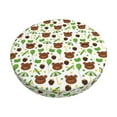 thumbnail image 1 of Disketp Cute Bear Funda Redonda para Taburete, Funda de Cojín para Silla de Bar Suave y Elástica-12 inch, 1 of 7