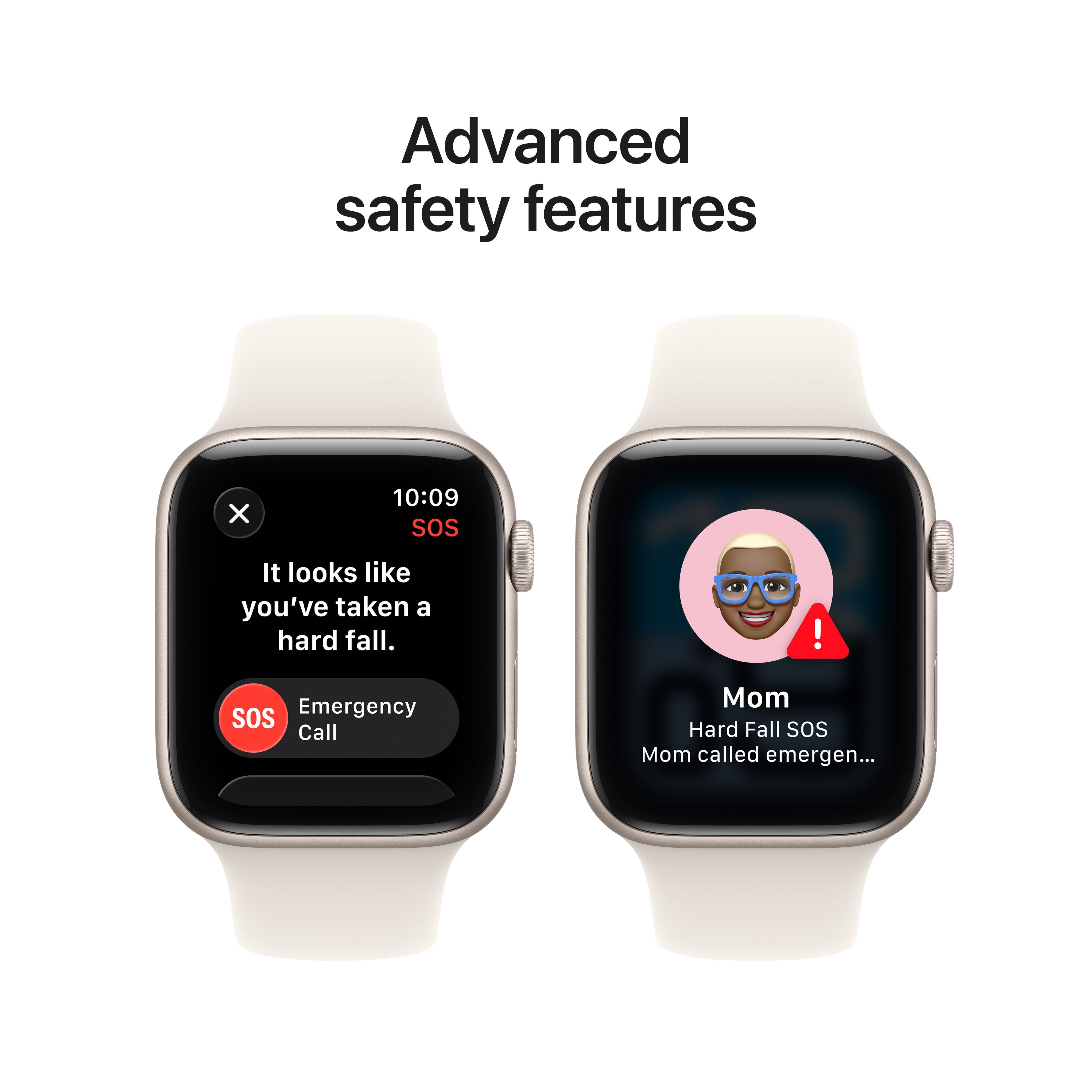 Open Box Apple Watch SE 3 [GPS 44mm] Smartwatch with Starlight Aluminum Case with Starlight Sport Band - M/L