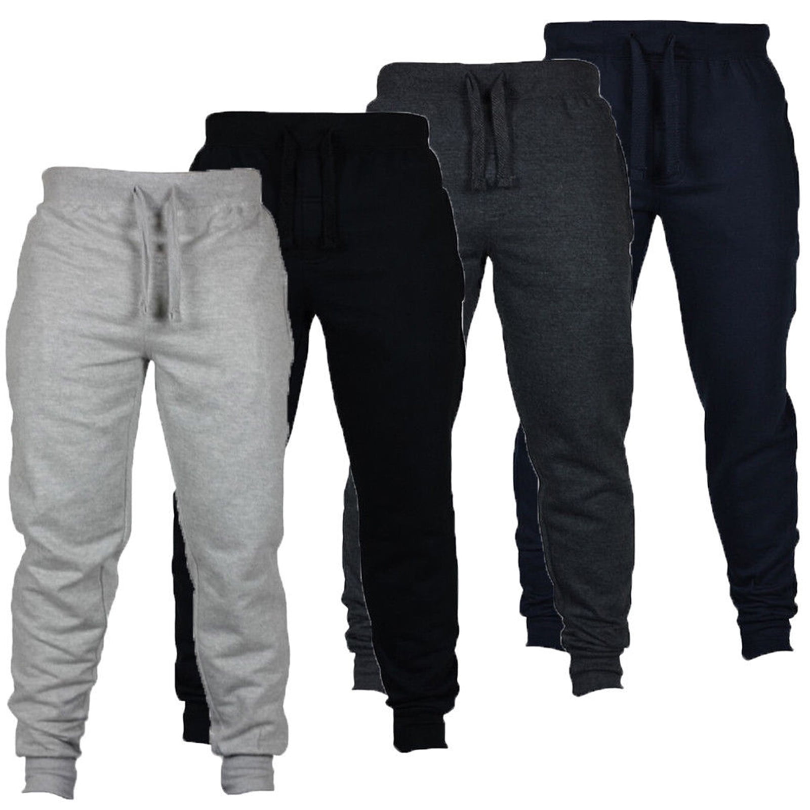 Jkerther Mens Joggers Casual Pants Fitness Men Sportswear Tracksuit Bottoms Skinny Sweatpants Trousers Black Gyms Jogger Track Pants Other