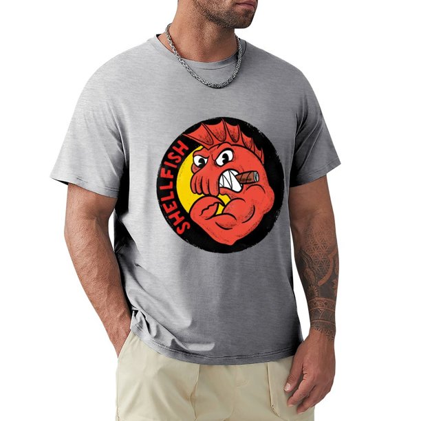 Camiseta Fightin' Shell ropa hippie de tallas grandes camisetas de gran tamaño para hombres