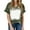 Army Green womens tops, variant on Pimelu Womens Summer Tops 2024 Tops for Women Cute Tops for Women Summer V Neck Short Sleeve Basic Fit Tee Shirts Going out Fashion Tie Dye Print Ladies Blouses