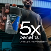 Degree Men Clinical Strength Antiperspirant Deodorant 96-Hour Sweat and Odor Protection Clean Soft Solid 5x Types of Sweat, 1.6 oz