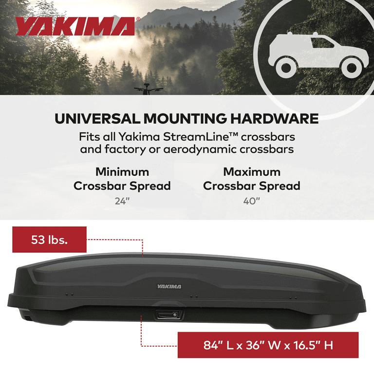 Yakima NX 18 Cubic Ft Vehicle Cargo Carrier Box - Auto Rooftop