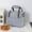 Gray, variant on Portable Soft Sided Cooler Bag - Modern Picnic Lunch Bag - Foldable Soft Cooler Insulated And Leak Proof For Travel, Camping, Beach Picnic, Keeps Warm, Cold