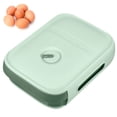 thumbnail image 2 of ziyahi Egg Storage Box Drawer Type Refrigerator Dumpling Organizer Fresh Keeping Food Stackable Holder Home Kitchen Gadgets Green, 2 of 8
