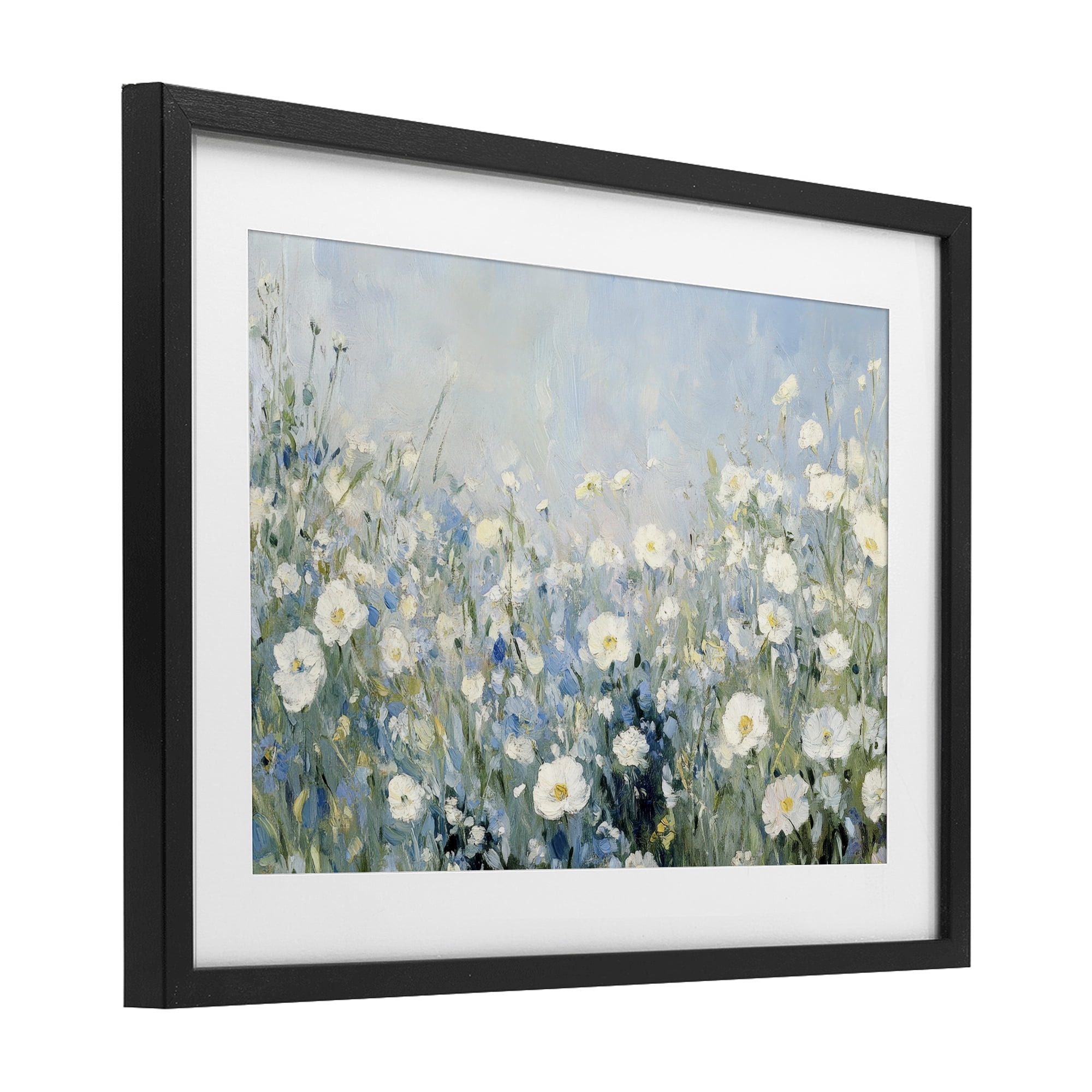 Stupell Industries Meadow Foliage Dream Black Framed Print Under Glass, design by Petal Prints Design