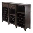 thumbnail image 1 of Winsome Ancona 3-Piece Wine Cabinet Modular Set in Espresso Finish - 92367, 1 of 9