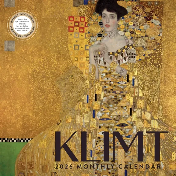 Klimt Calendar 2026 | 12” x 24” Art Nouveau Wall Calendar 16 Month: Gustav Klimt | Marble City Press