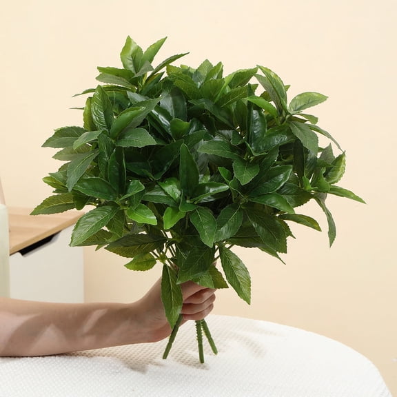 Artificial Leaves for Flower Arrangements | Realistic Green Foliage Plants for Home Decor, Office Greenery, Wedding Centerpieces, Vase & Pot Filler, Indoor Potted Plants Decorations