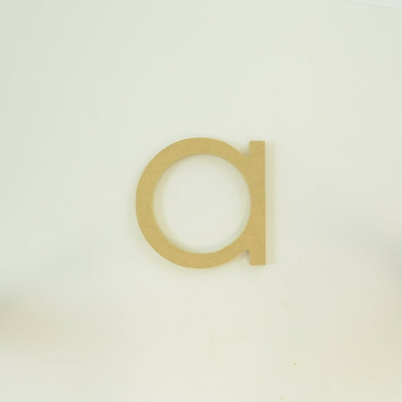 Package of 1, 6 Inch X 3/4" Thickness MDF Letter a in The Century Gothic Font, Thick, Lower Case for Art & Craft Project, Made in USA