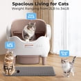 thumbnail image 7 of Self Cleaning Litter Box, Automatic Cat Litter Box with APP Control, Odor-Free Waste Disposal Includes Trash Bags, Large Waste Bin, Open-Top, for Multiple Cats, 7 of 7