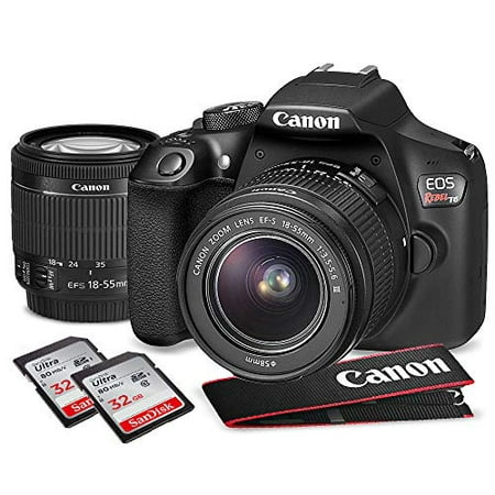 Canon EOS Rebel T6 DSLR Camera with EF-S 18-55mm f/3.5-5.6 is II Lens, Along with 64GB SDHC