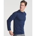 thumbnail image 2 of Real Essentials 3 & 5 Pack: Men's Mesh Quick Dry Athletic Long Sleeve T-Shirt UPF SPF UV Sun (Available In Big & Tall), 2 of 6
