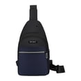 thumbnail image 1 of Sonducket El bolso del pecho de la capacidad grande del poliéster para los hombres da libremente ningún poliéster de la carga bolsos del pecho Bolsas de mensajero y de hombro azul, 1 of 6