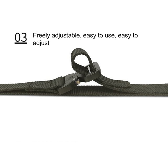 Cinturón de adiestramiento al aire libre, cinturón de nailon de 3,8 cm para acampar, caza, senderismo, pesca, OD verde