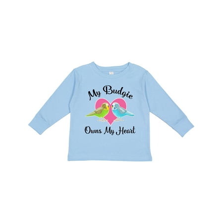 

Inktastic Budgie Parakeet Budgerigar Pet Girls Long Sleeve Toddler T-Shirt