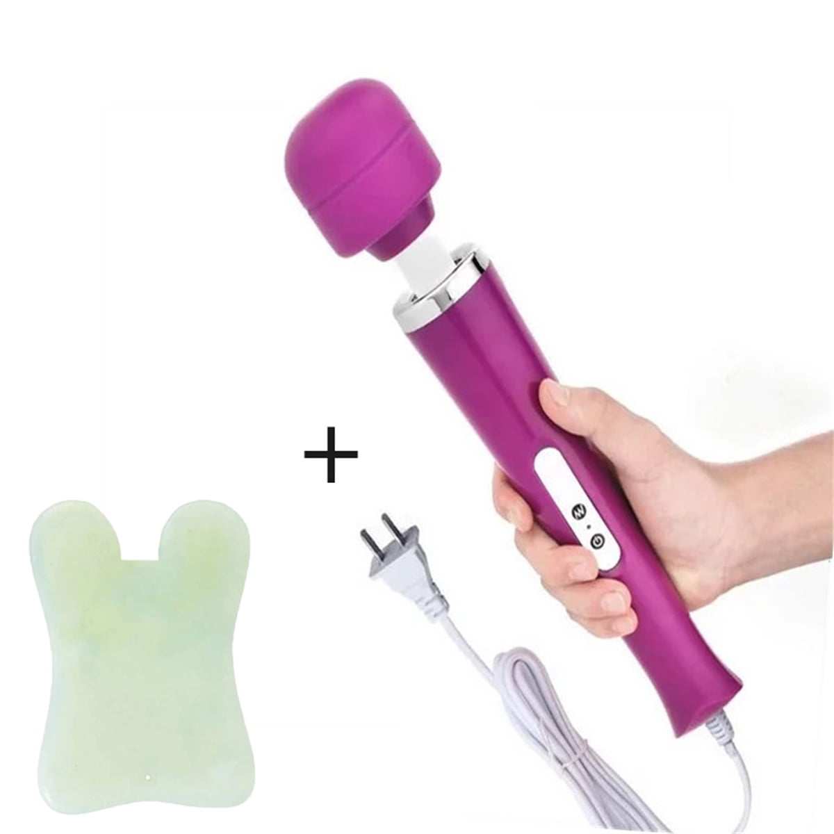 Happon 1 Pc Wired Powerful Handheld Wand Massager with 10 Pulse