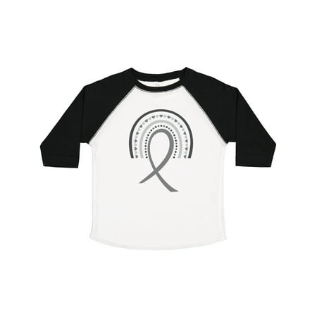 

Inktastic Parkinson s Awareness Gray Ribbon Rainbow Gift Toddler Boy or Toddler Girl T-Shirt