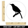 thumbnail image 2 of Bird on Branch Solid Self-Inking Rubber Stamp Ink Stamper - Red Ink - Small 3/4 Inch, 2 of 7