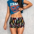 thumbnail image 3 of Fotbe Colorful Fishing Lures Shorts Sin Costuras – Shorts Deportivos de Cintura Alta para Mujer, Elásticos para Gimnasio, Yoga, Running o Ciclismo-XX-Large, 3 of 8