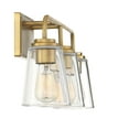 thumbnail image 5 of Trade Winds Lighting 3-Light Bathroom Vanity Light In Natural Brass, 5 of 6