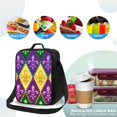 thumbnail image 4 of Bingfone Mardi Gras4 Reusable Insulated Lunch Bag Cooler for Work School Picnic or Travel, 4 of 9