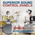 thumbnail image 3 of PENNZONI Sinlge Panel Acrylic Drum Shield w/ Deflectors & Living Hinges, 4ft Drum Screen, 3 of 13