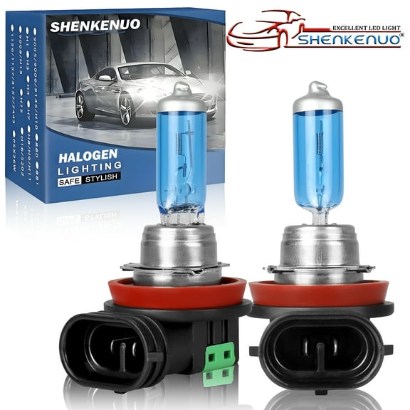 H11 Halogen 12V 100W Warm White Upgrade Headlight Bulb-300% More Light 2pcs